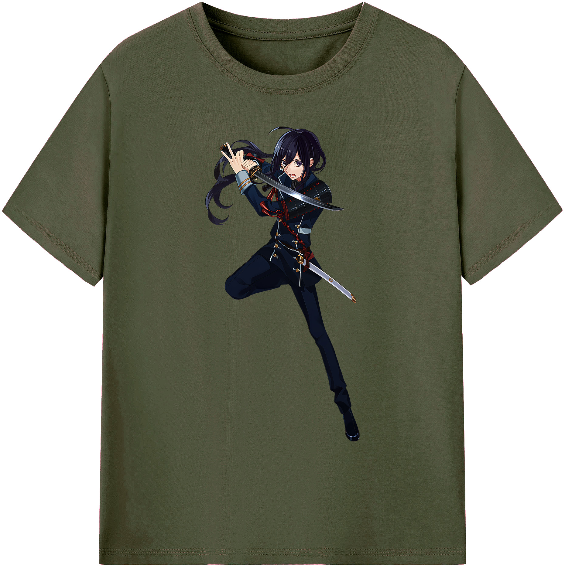 （画像用） 刀剣乱舞 Touken Ranbu 綿100％ メンズ半袖Tシャツ｜肌触りやわらか＆通気性